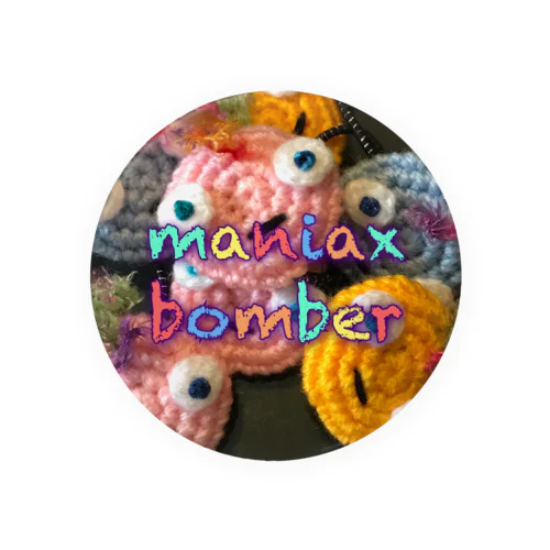 maniaxbomberモヒカンくん 缶バッジ