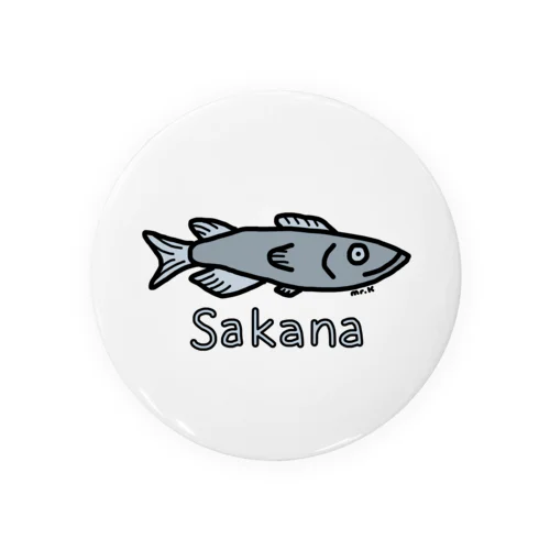 Sakana (魚) 色デザイン Tin Badge