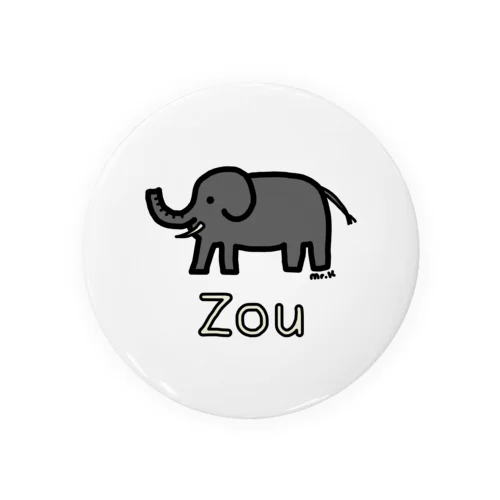 Zou (ゾウ) 色デザイン 缶バッジ