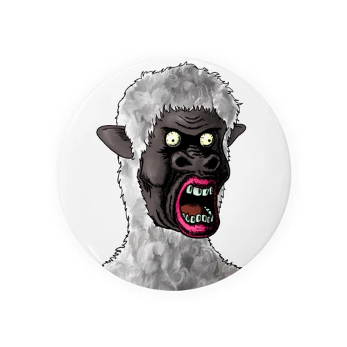 NFT風の羊 ~Sheep Face Is Scary~ Tin Badge