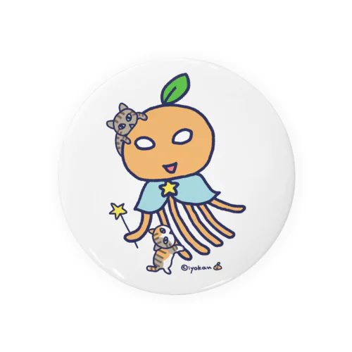 いよかん星人とネコ Tin Badge