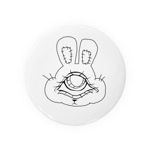 engolem/単眼うさぎ(オフ) Tin Badge