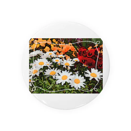 Flower Garden Tin Badge