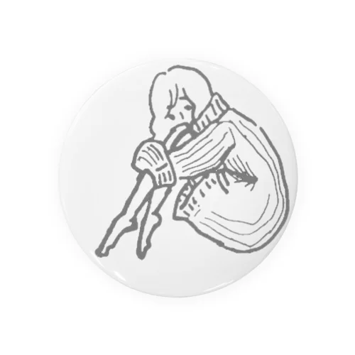 ニット女子 麻美 Tin Badge