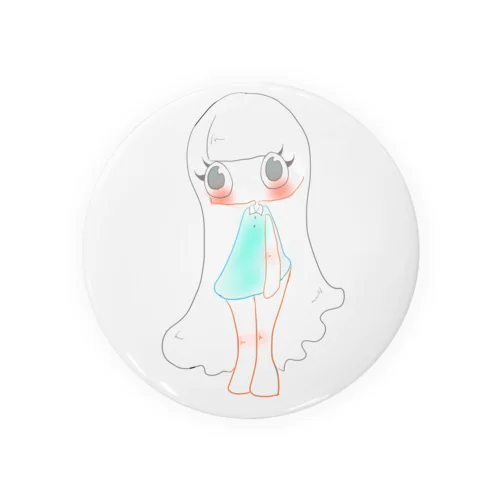 女の子1 Tin Badge