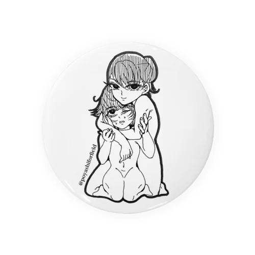 マナ＆人見（デフォルメ） Tin Badge