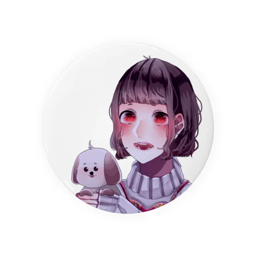 女の子🐶 Tin Badge