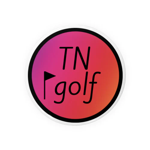 TN golf 缶バッジ