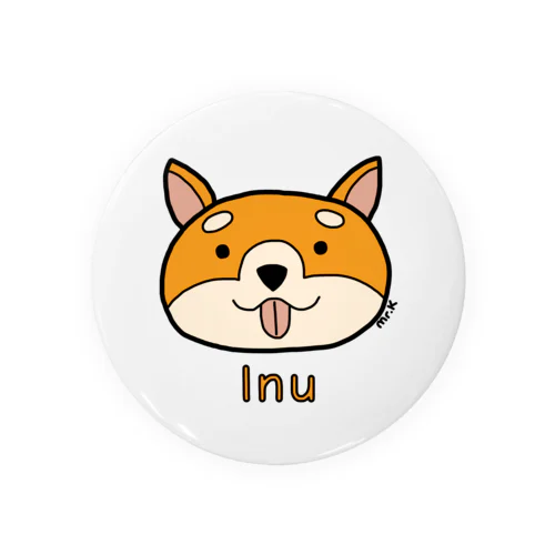 Inu (犬) 色デザイン 缶バッジ