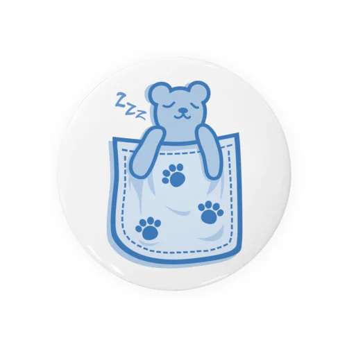 Bear_in_the_Pocket Tin Badge