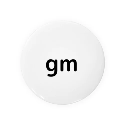 gm Tin Badge