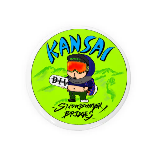 KANSAI SNOWBORDS Tin Badge