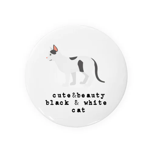 猫1-16 ぶち猫 Tin Badge