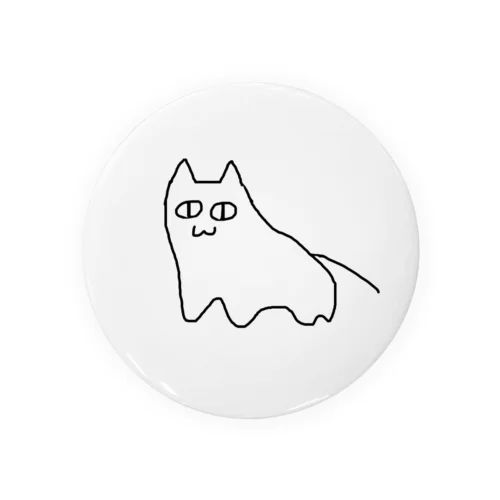 絵が下手な人がかいた猫 Tin Badge