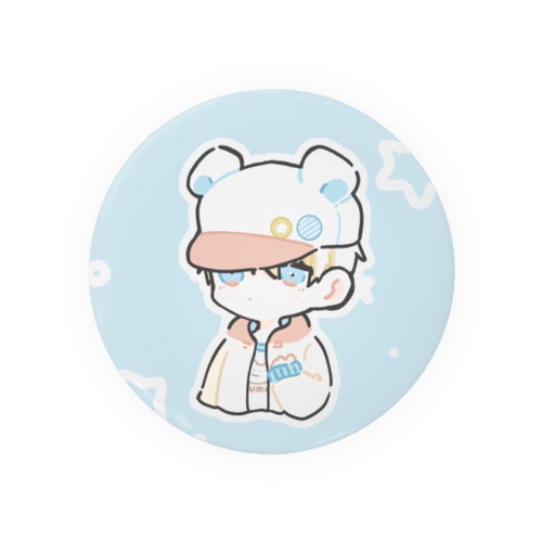【缶バッジ】🐻‍❄️🏳️‍⚧️の男の子 Tin Badge