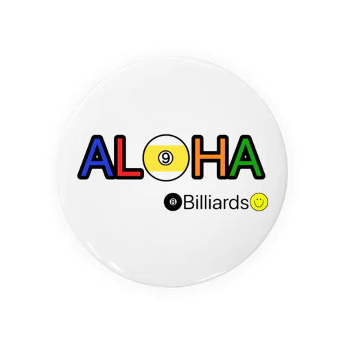 ALOHA Billiards ビリヤード デザイン Tin Badge