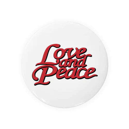 Love and Peace Tin Badge