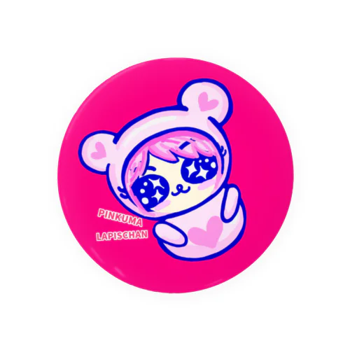 ピンクマらぴすちゃん Tin Badge