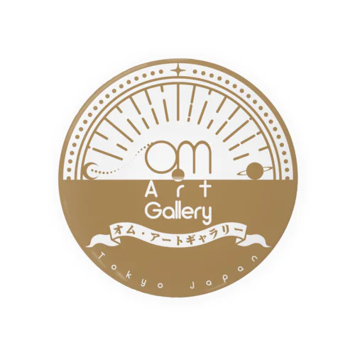 " Om. Art Gallery Symbol " Tin Badge 缶バッジ
