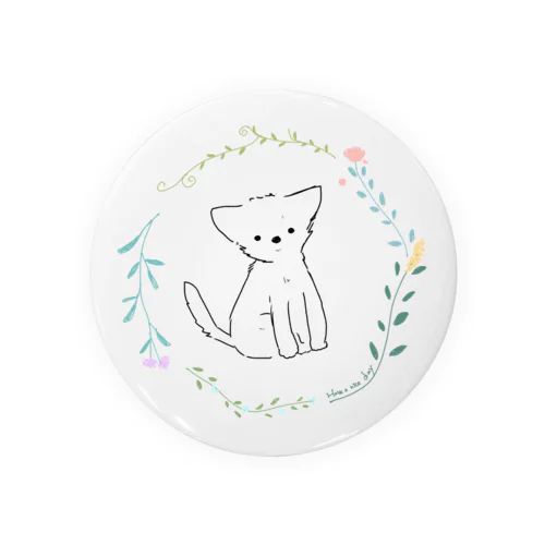 うちのいぬくんとおはな Tin Badge