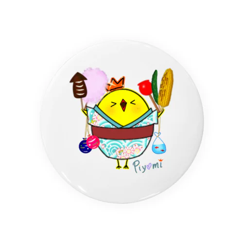 ピヨミちゃん(お祭り) Tin Badge