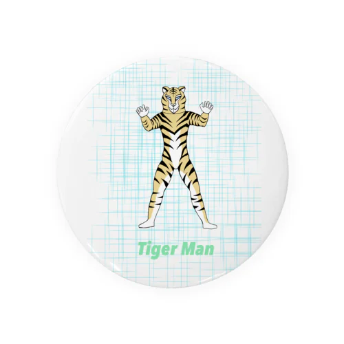 Tiger Man Tin Badge