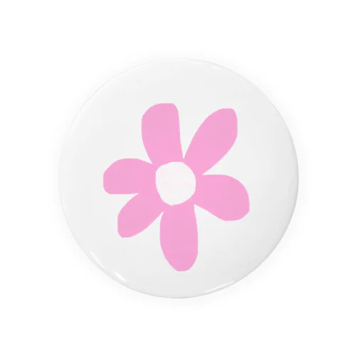 Dusty pink flower Tin Badge