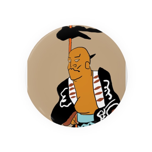 JUNSEN（純仙）丸坊主の将 Tin Badge