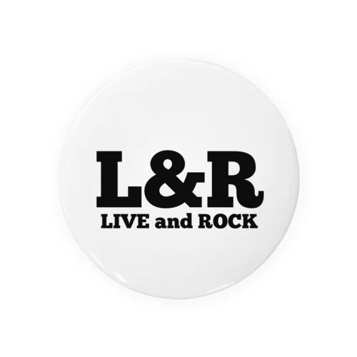 L&R  LIVE and ROCK Tin Badge