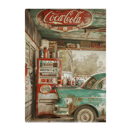 Classic Car🚗 Clear File Folder