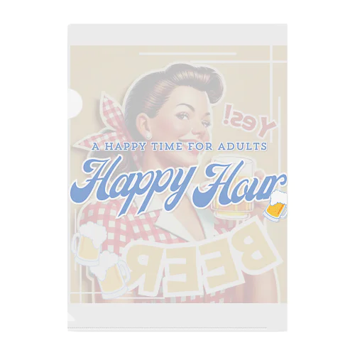 Happy Hour again❣️🍺✨ Clear File Folder