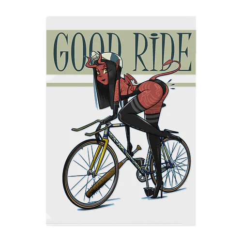 "GOOD RIDE" Clear File Folder