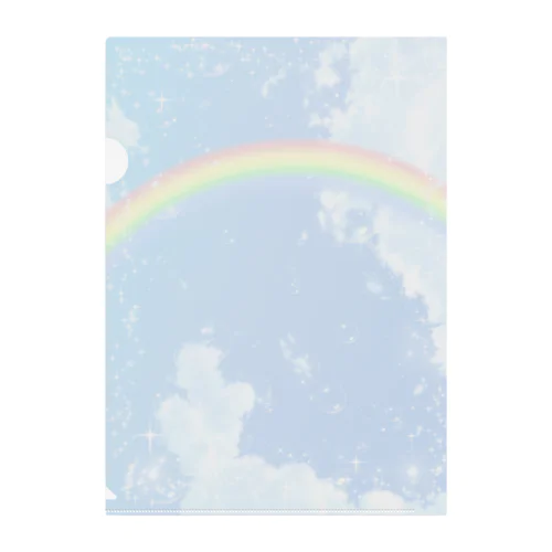 Rainbow&bubble Clear File Folder