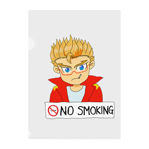 NO SMOKING!!! Clear File Folder