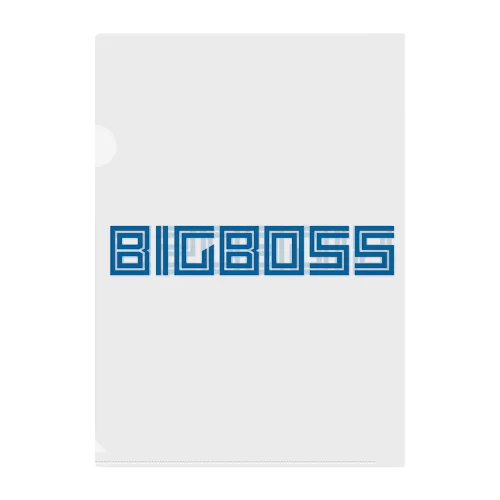 「BIG BOSS」新ロゴ フォント Clear File Folder