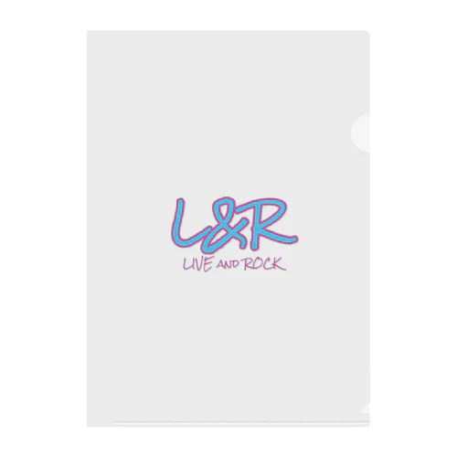 L&R  LIVE and ROCK Clear File Folder