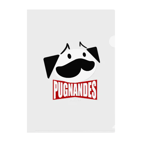 PUGNANDES～プリングルズ風パロディ・デザイン～ クリアファイル