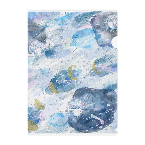 moon phase Clear File Folder