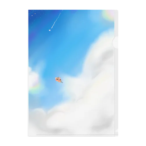 ミクマちゃん★空を飛ぶ Clear File Folder