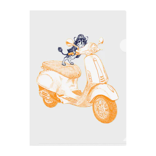 チワワのすっちゃんバイクに乗る Clear File Folder