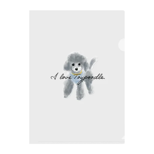 I love Toypoodle⭐︎2 Clear File Folder