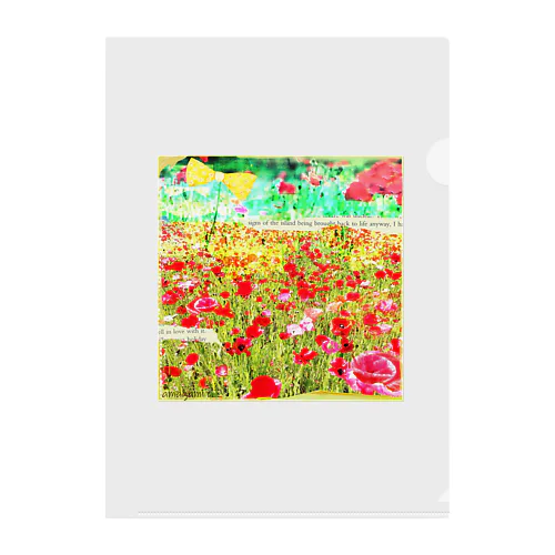 poppy garden. Clear File Folder