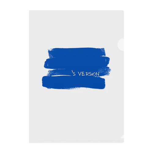 My Original Version - colored BLUE Clear File Folder