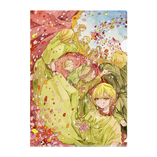 「花びらと共に」クリアファイル Clear File Folder