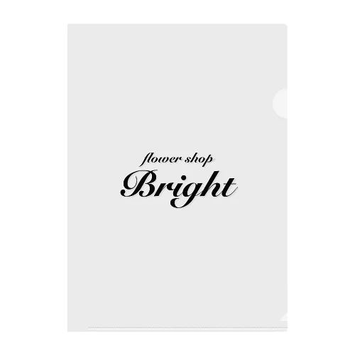 Bright　ロゴTshirt Clear File Folder