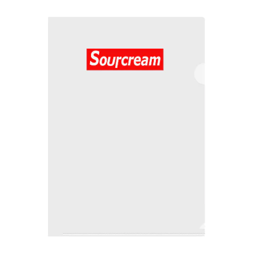Sourcream Clear File Folder