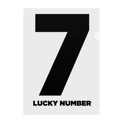 7_LUCKY NUMBER クリアファイル