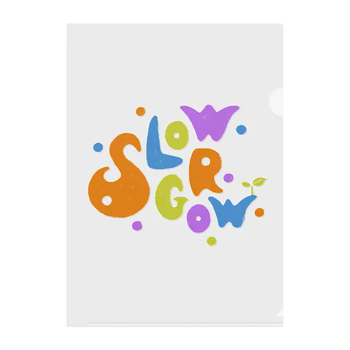 Slow Grow Clear File Folder