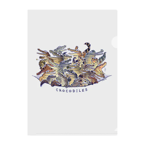 CROCODILES Clear File Folder