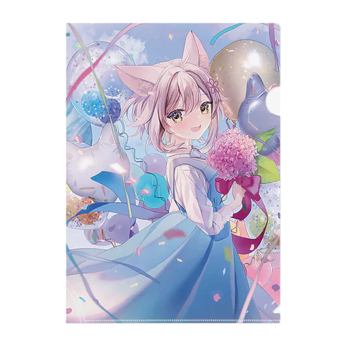 狐花まめ2022誕生日記念 Clear File Folder